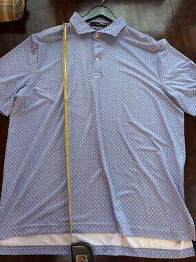 Ralph Lauren RLX Classic Fit Performance Shirt - Blue Paisley Size Lg